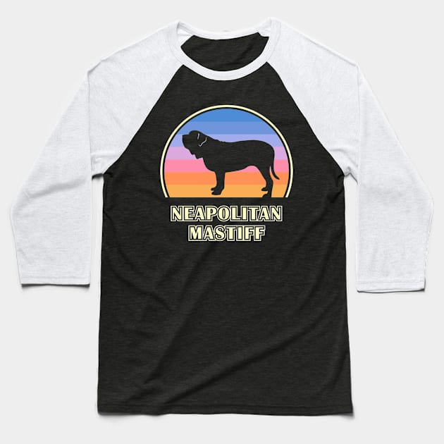 Neapolitan Mastiff Vintage Sunset Dog Baseball T-Shirt by millersye